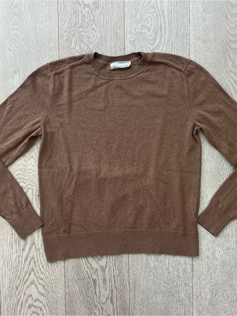 Everlane Organic Cotton Crewneck Sweater in Brown Women’s Size S
